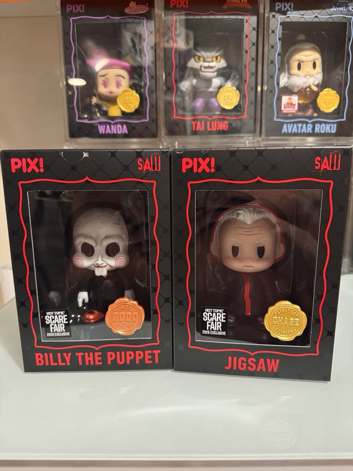 Thrilljoy Pix Saw  Jigsaw chase w/ protector & Billy the Puppet hero.