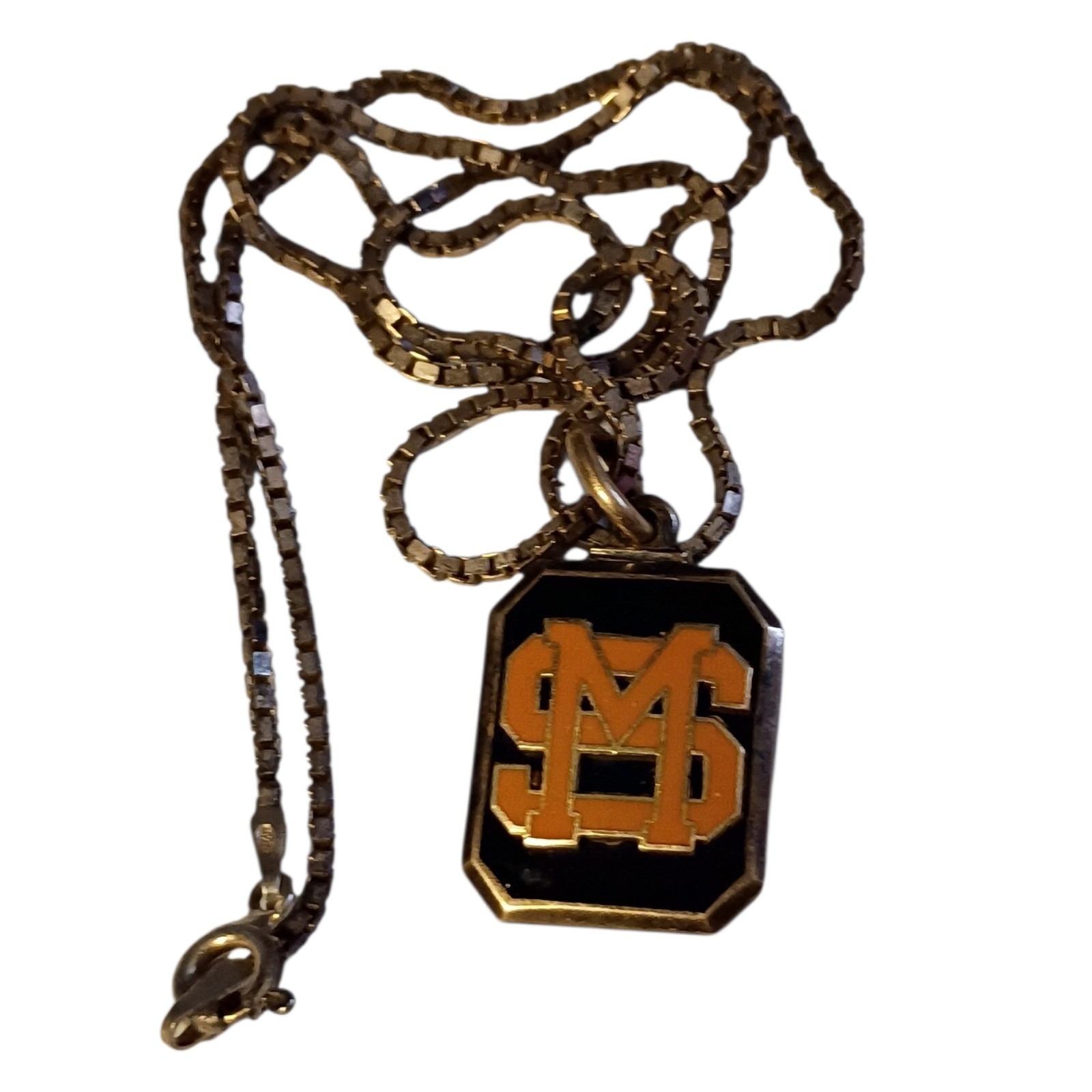 1942 Mississippi State University Club Track Championship Pendant Necklace 