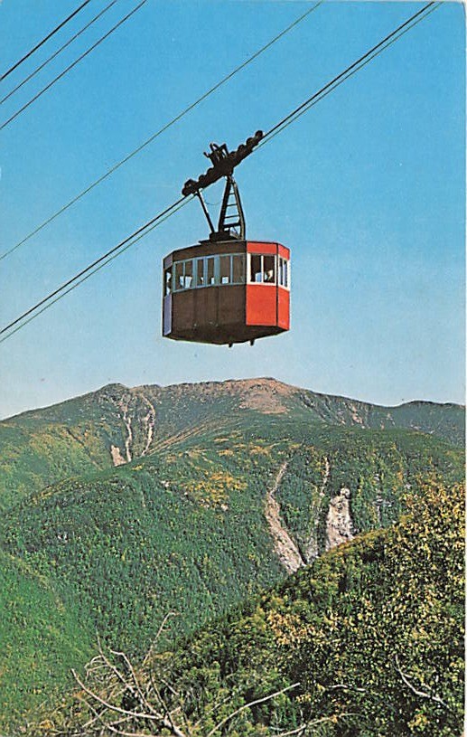 Postcard NH: Cannon Mountain Aerial Tramway, Franconia Notch, New Hampshire