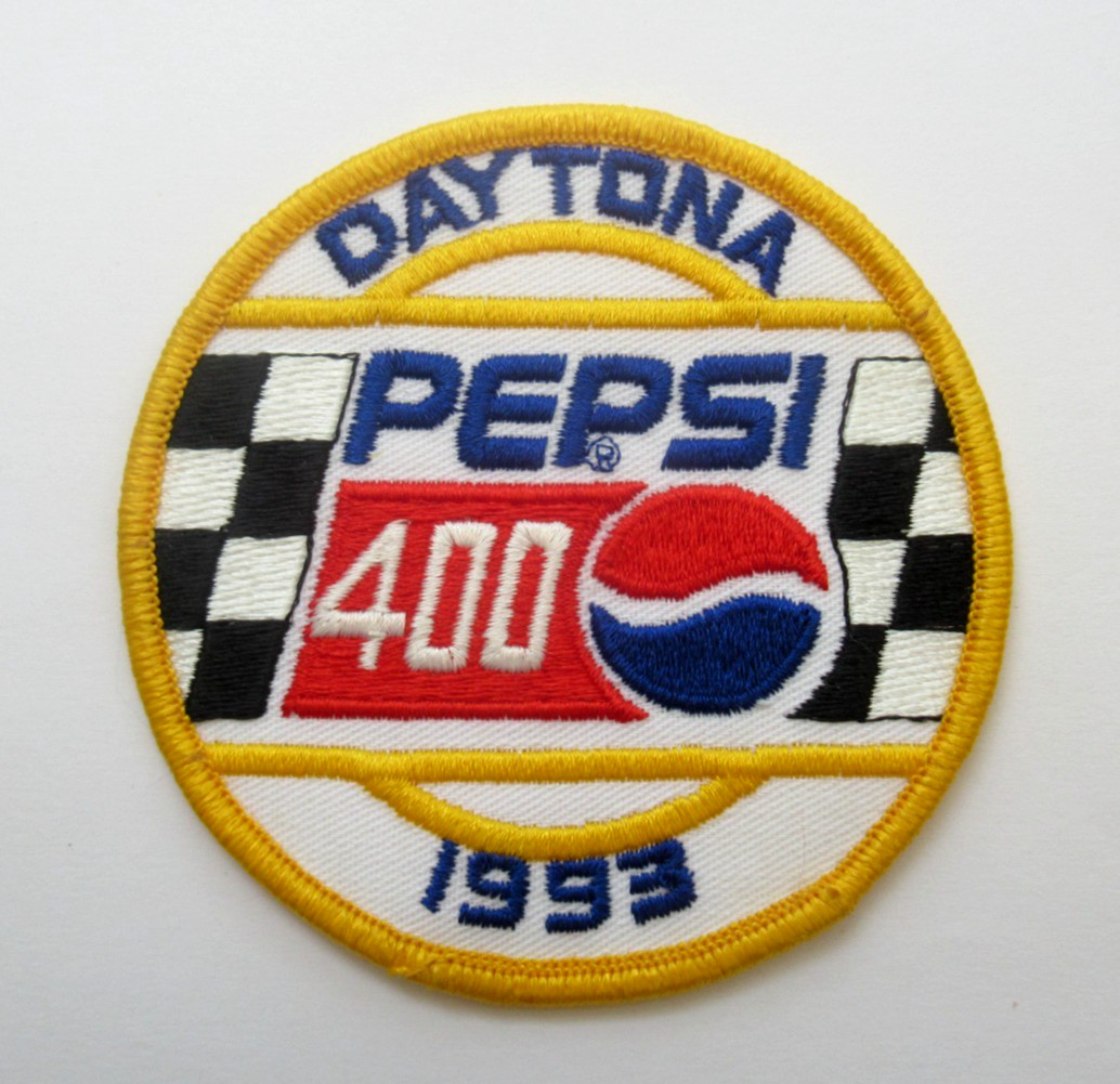 Vintage 1993 Pepsi 400 Daytona NASCAR Racing Patch Sew On Embroidered Souvenir