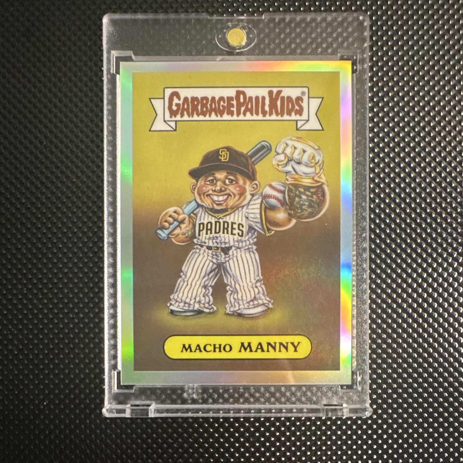 Topps 2026 Garbage Pail Kids Chrome Macho Manny GPK-28 Manny Machado Chrome