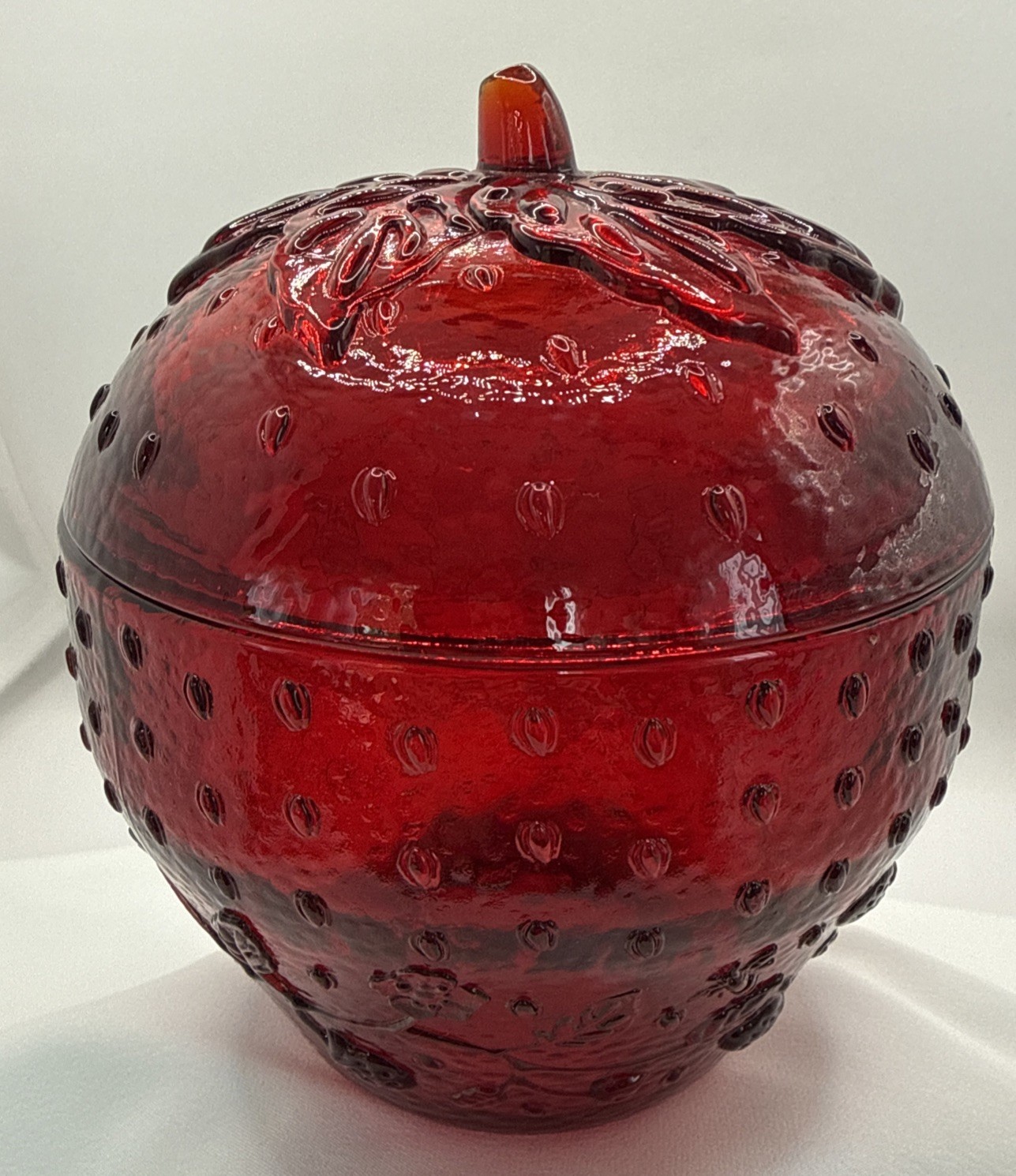 Longaberger Collectors Club Edition 2005 Red Strawberry Jam Jar NEW With TAG