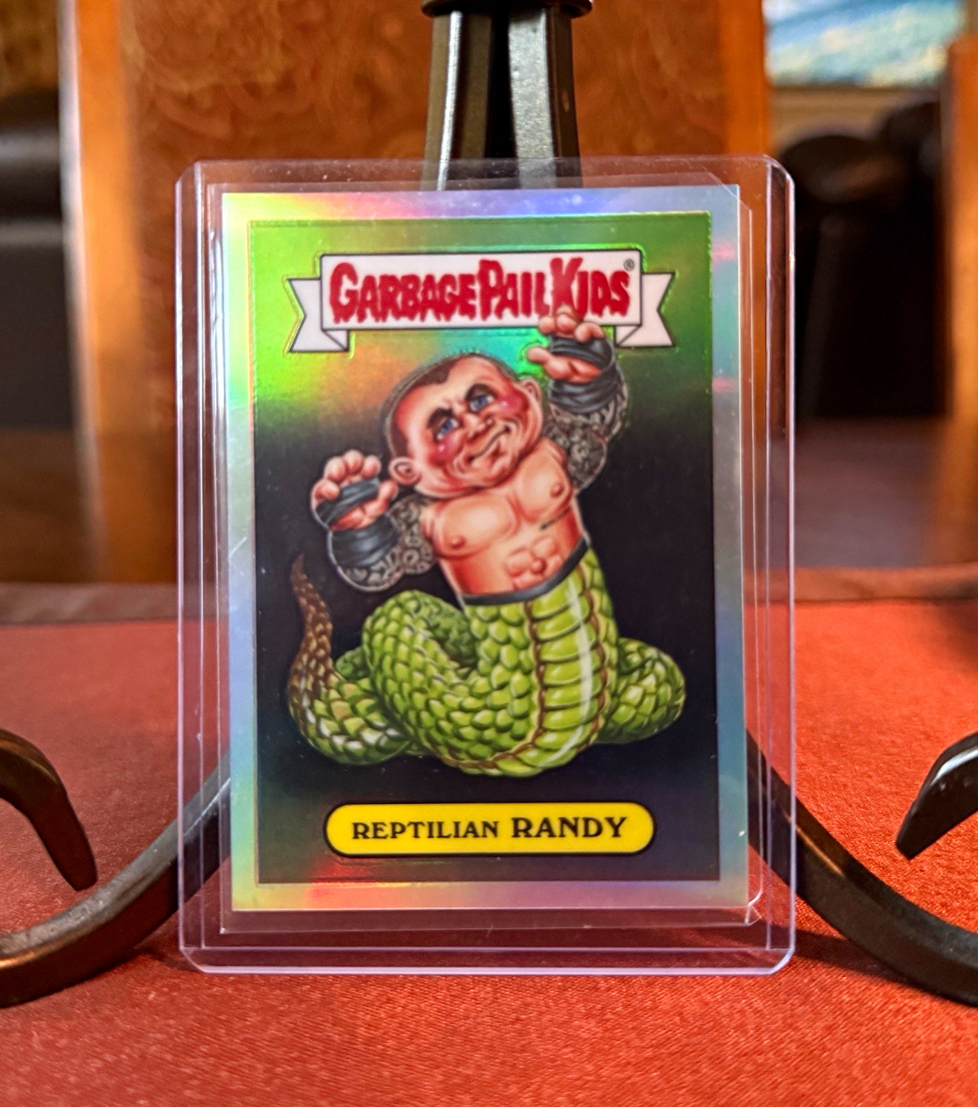 Topps Garbage Pail Kids Reptilian Randy GPK-RO Holographic Foil Card 2025
