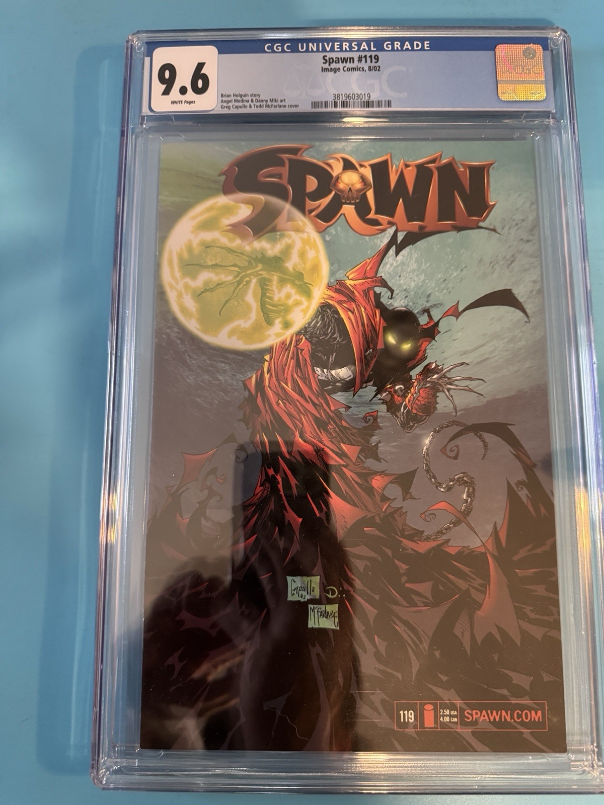 Spawn #119 2002 CGC 9.6 White Pages 1st Appearance Gunslinger Spawn