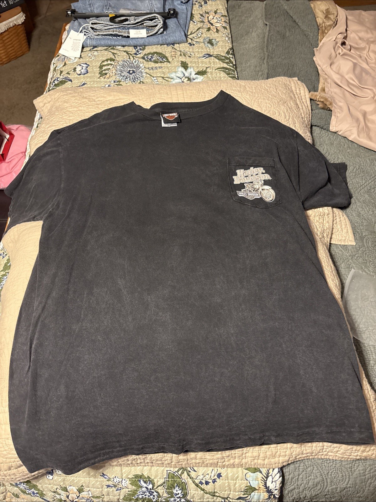 VTG Y2K Harley Davidson Shirt Mens XL Hales Mansfield Ohio A Room With A View