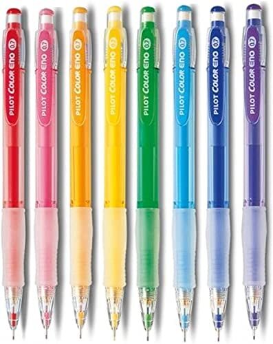 Pilot Color Eno 0.7mm Automatic Mechanical Pencil 8 Color Set Pilot Color Eno 0.7mm Automatic Mechanical Pencil 8 Color Set