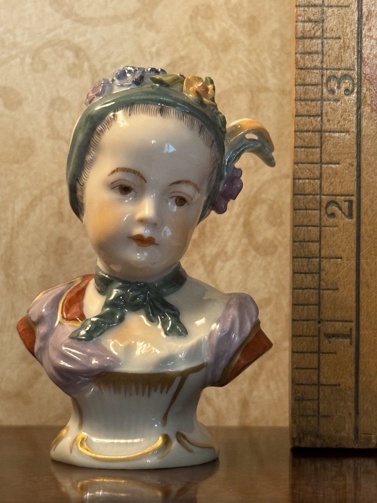 Antique Royal Vienna Austria  porcelain girls bust figurine 1880’s excellent 