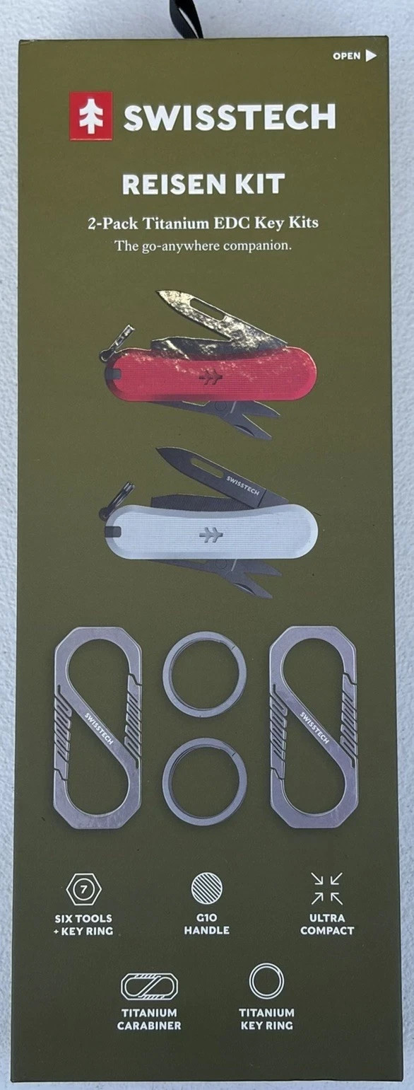 Swisstech Reisen Kit - 2 Pack Titanium EDC Key Kits