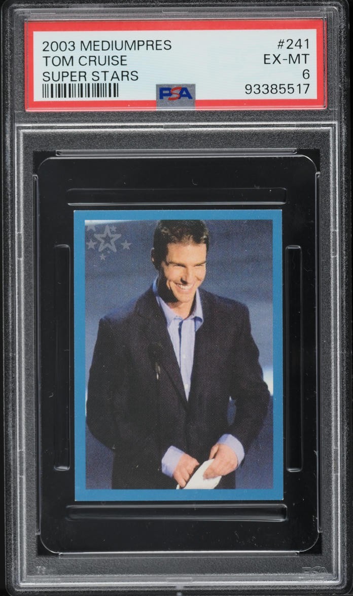 2003 Mediumpres Super Stars Tom Cruise #241 PSA 6 EXMT