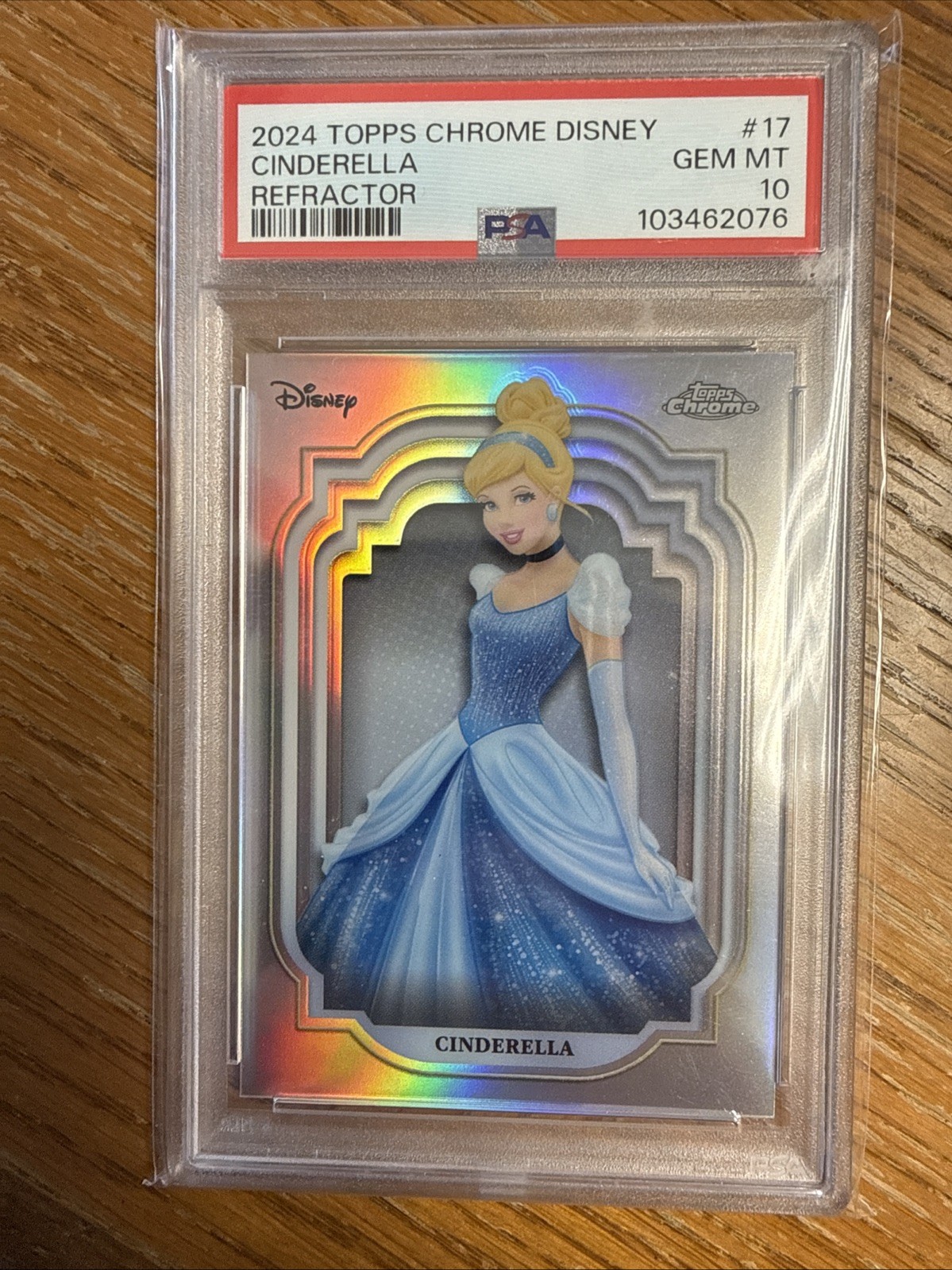 2024 Topps Chrome Disney Cinderella #17 Refractor PSA 10 POP 9