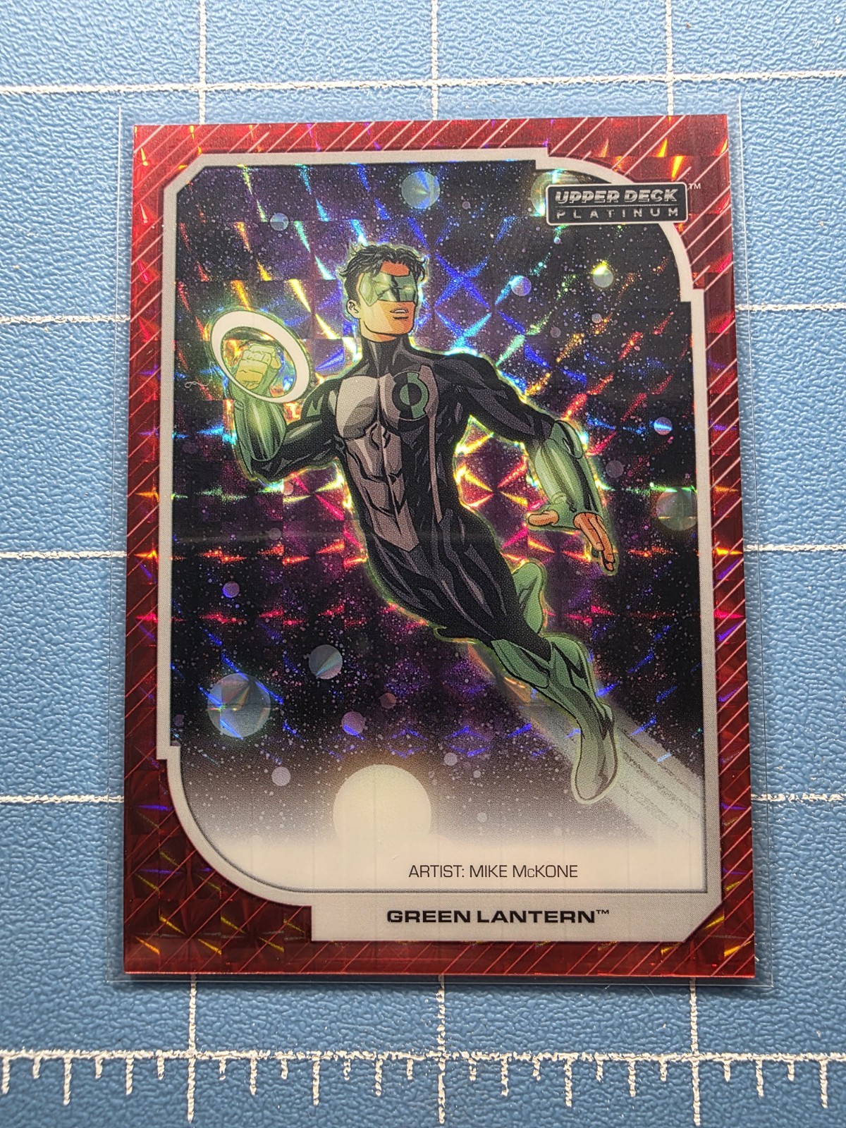 2026 Upper Deck DC Platinum - Green Lantern #54 - Red Tessellation 01/15 Bookend