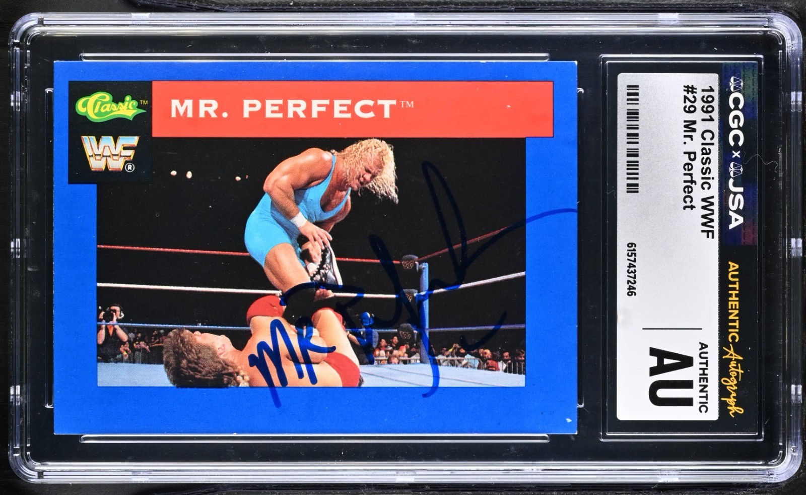 Curt Hennig ~ Signed 1991 Classic WWF 