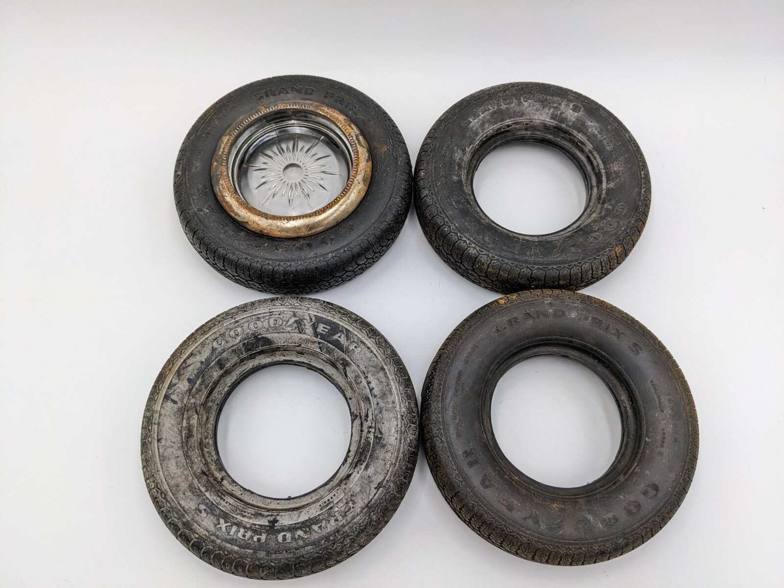 Lot Of 4 '40s '50s Goodyear Grand Prix Advertising Tire Radial Acero See Photos