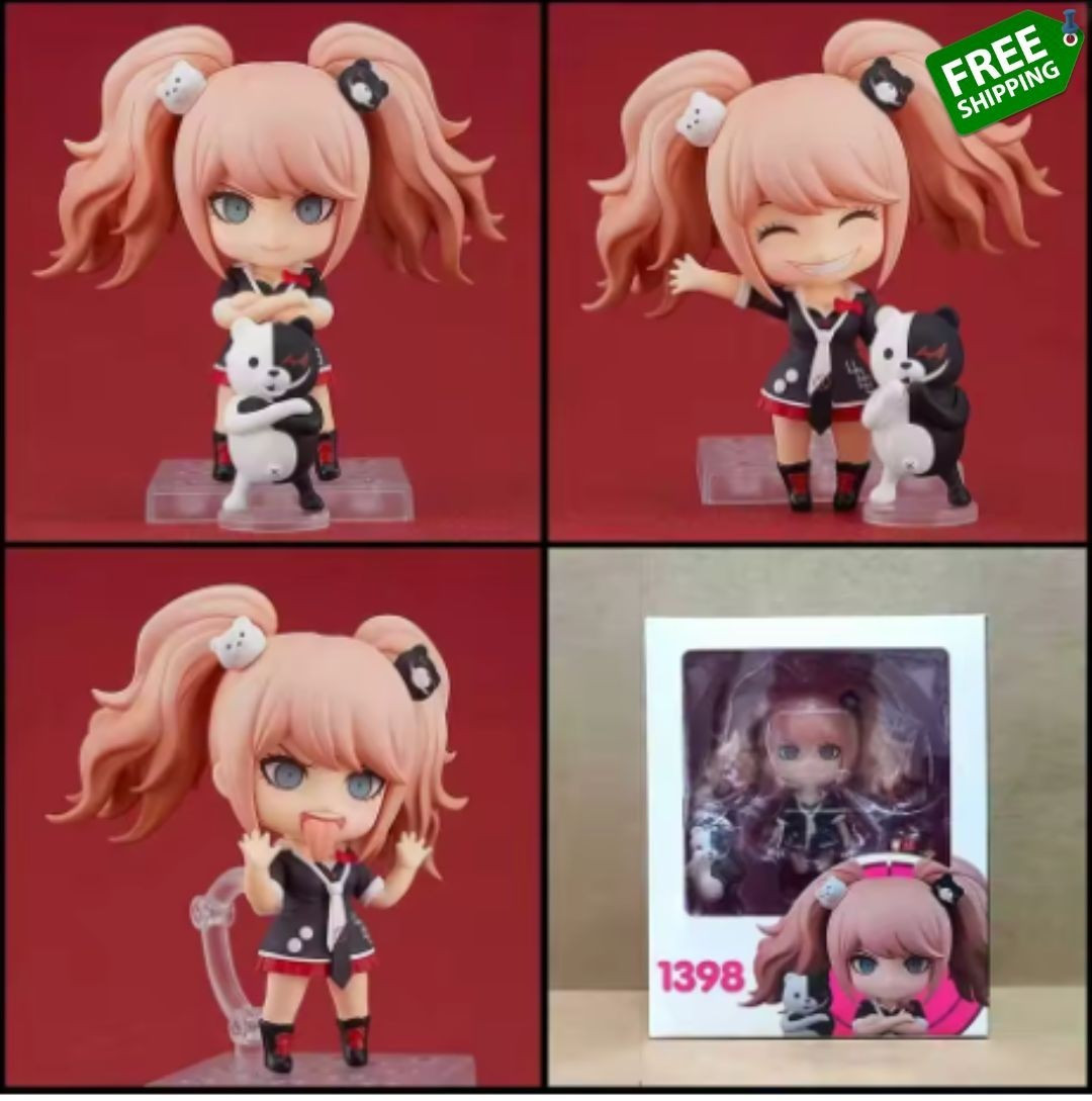 Nendoroid 1398 Danganronpa Junko Enoshima Monokuma PVC Action Figure Toy-New