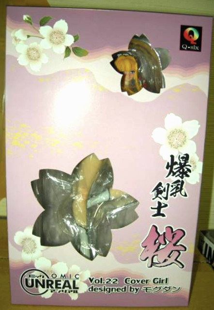 Q-six Bakunyu Kenshi Sakura Comic Unreal Vol.22 Cover Girl by Mogudan 1/7 Figure