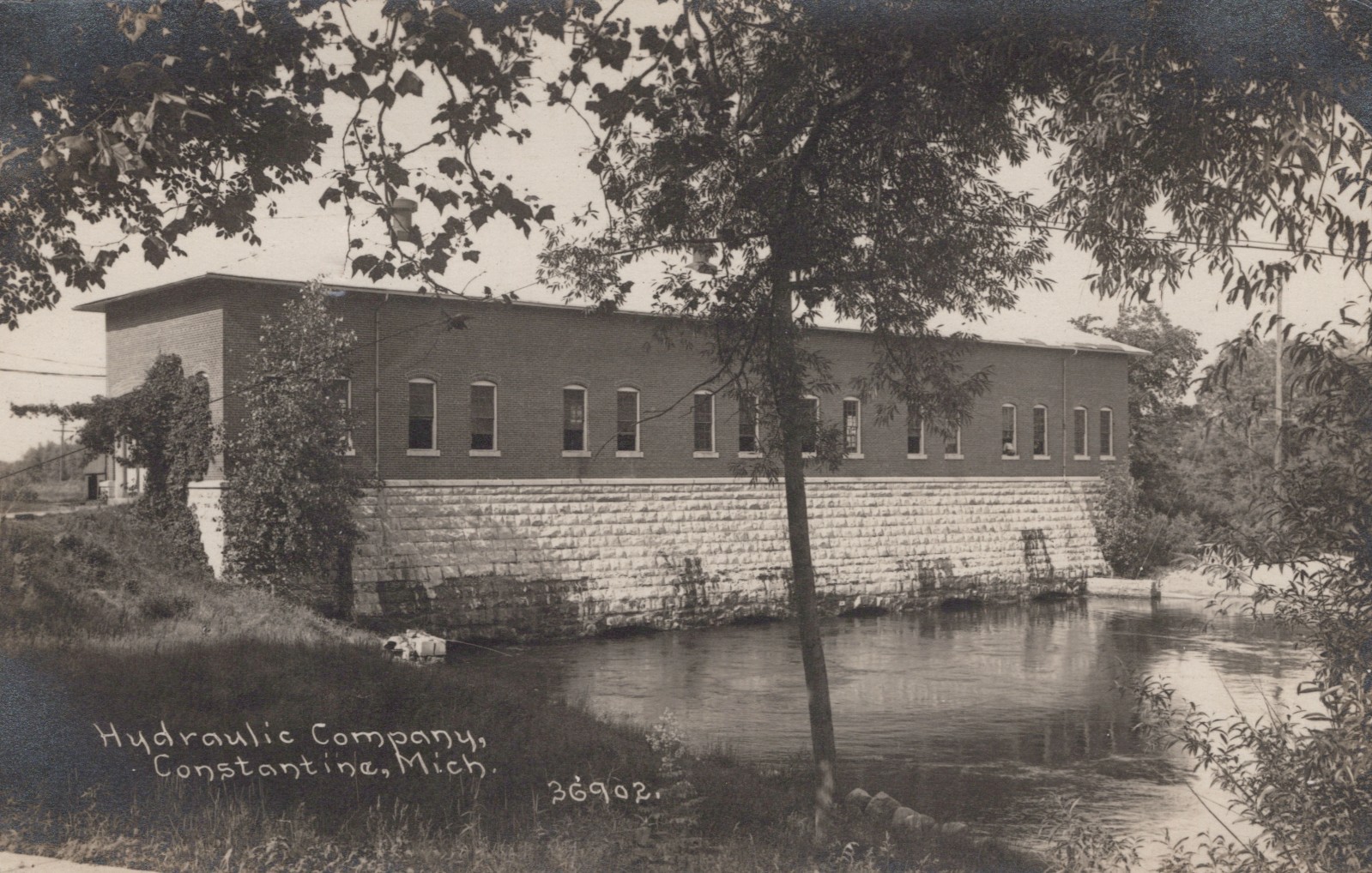 RPPC Michigan MI Constantine Hydraulic Company C.R. Childs Photo 1913