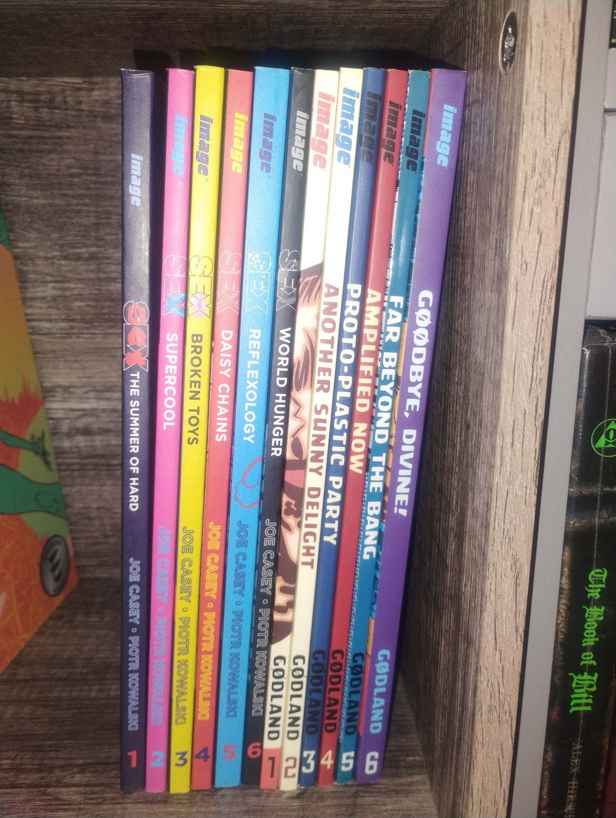 Godland and Sex, two complete indie comics series by Joe Casey image comics