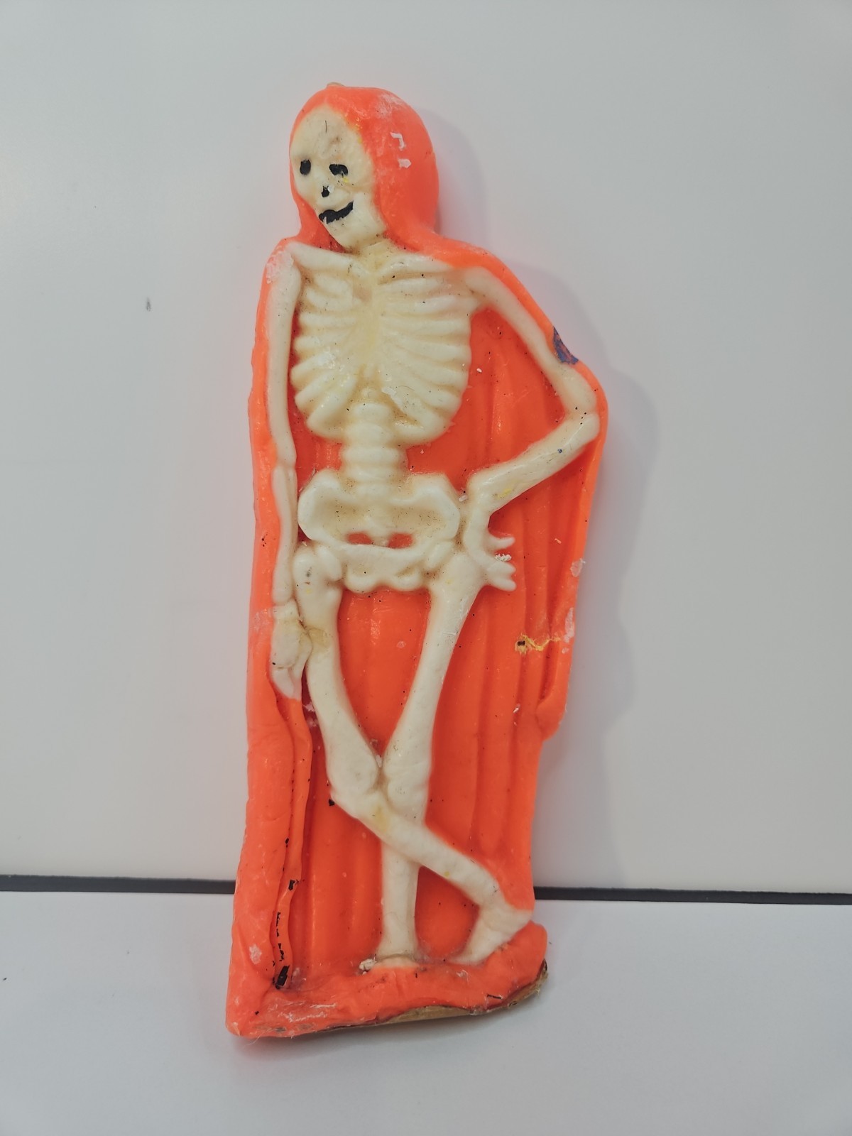 Gurley Halloween Skeleton with Cape Candle VTG Deformed