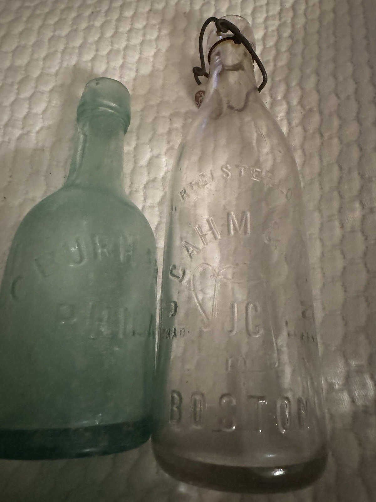Bottles, 2, antique , very good condition. 