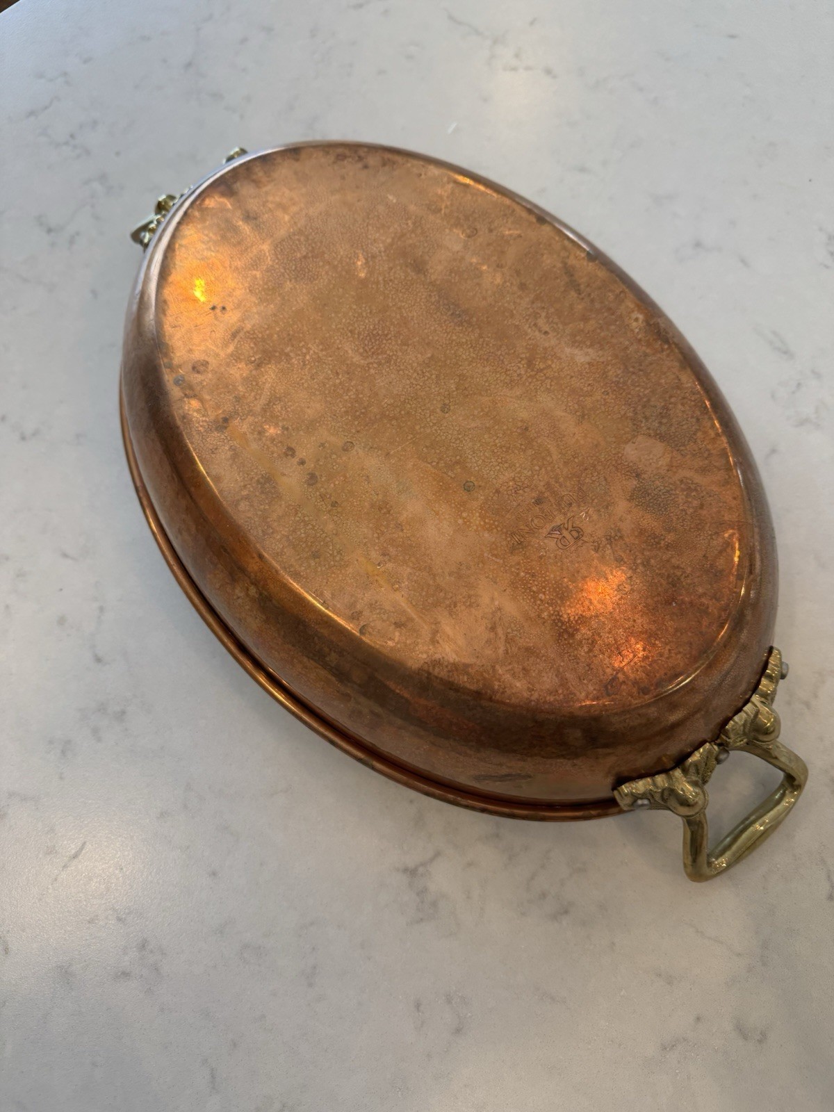 Ruffoni Oval Low Open Roaster  14'' Copper