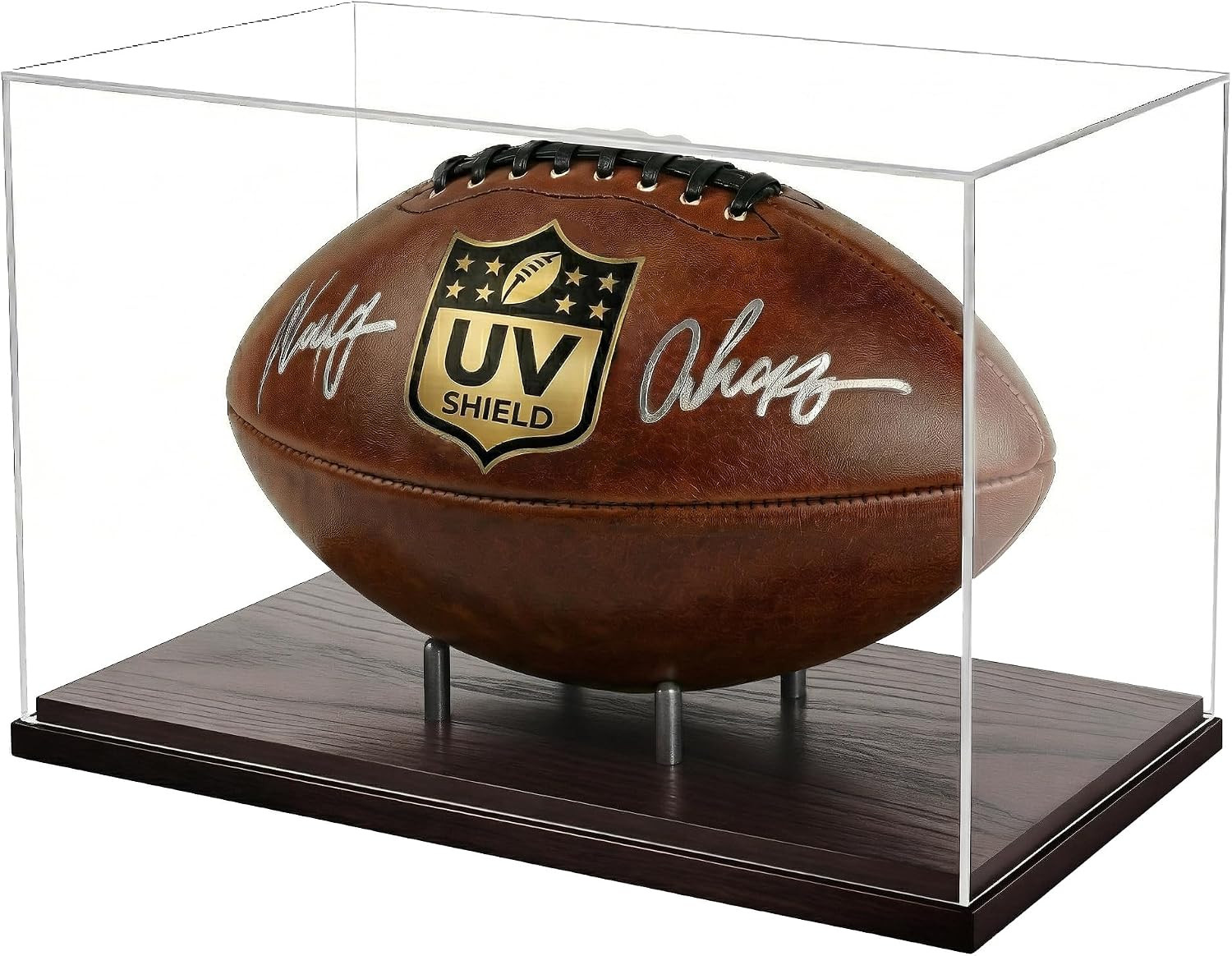 Football Display Case, 93.8% UV Protection Clear Acrylic Box Football Display Case, 93.8% UV Protection Clear Acrylic Box