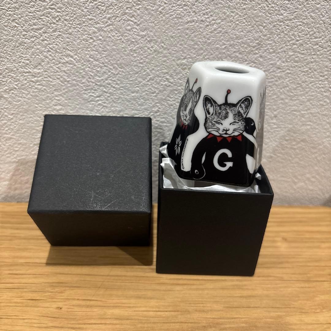 Yuko Higuchi Boris Zakkaten Kutani Ware Pen Toothbrush Stand Gustave Box New