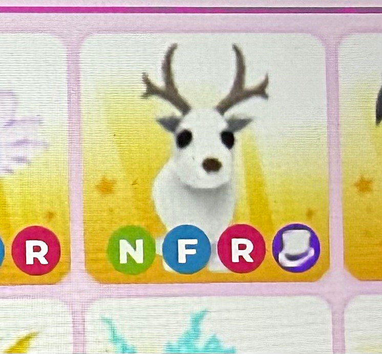 Adopt Me Neon Fly Ride Reindeer (NFR) Game Item/Asset