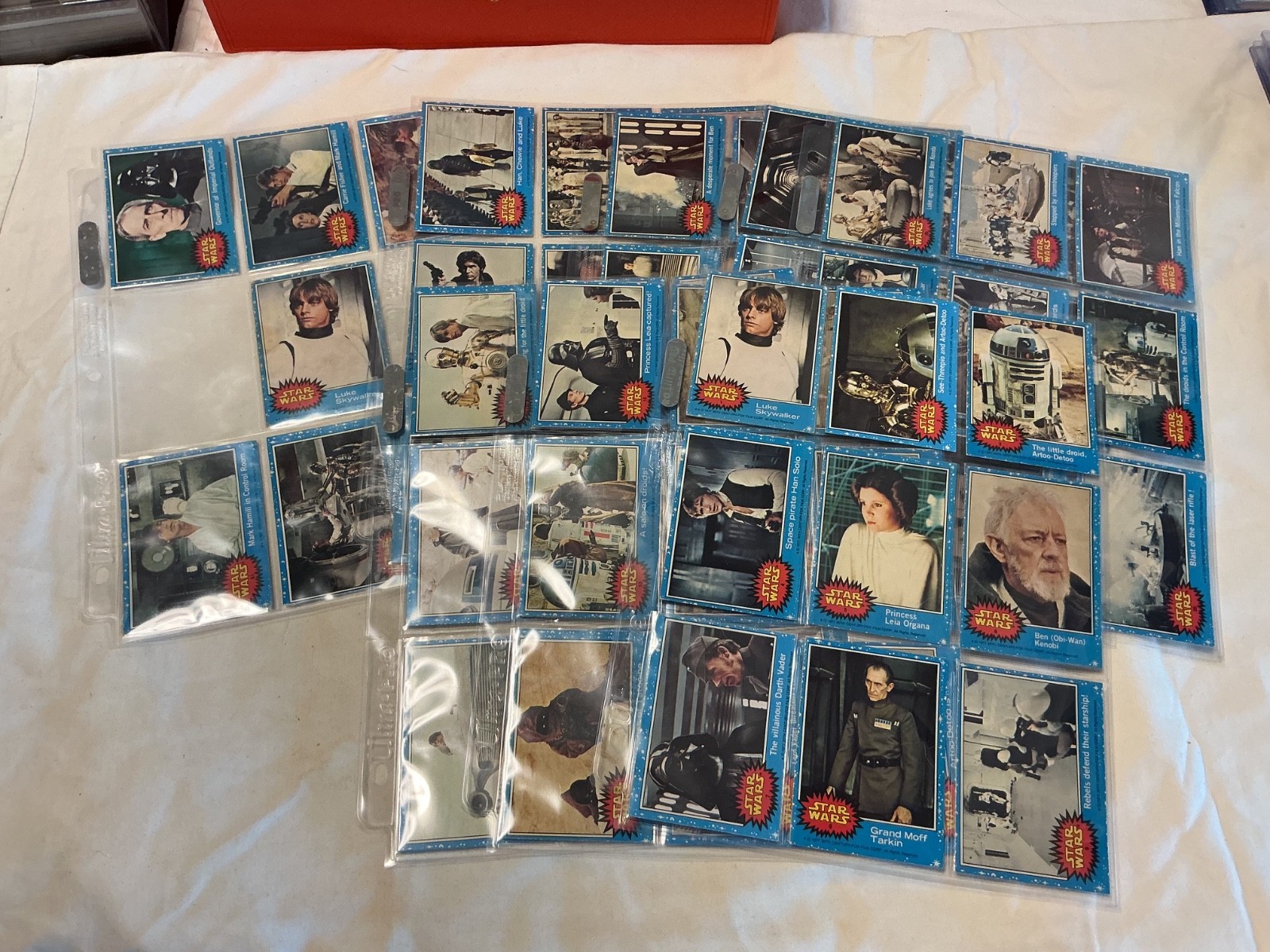 1977 Rare Star Wars UK variant 63 of 66 card set 2 x Luke #1 67 cards EX - NM