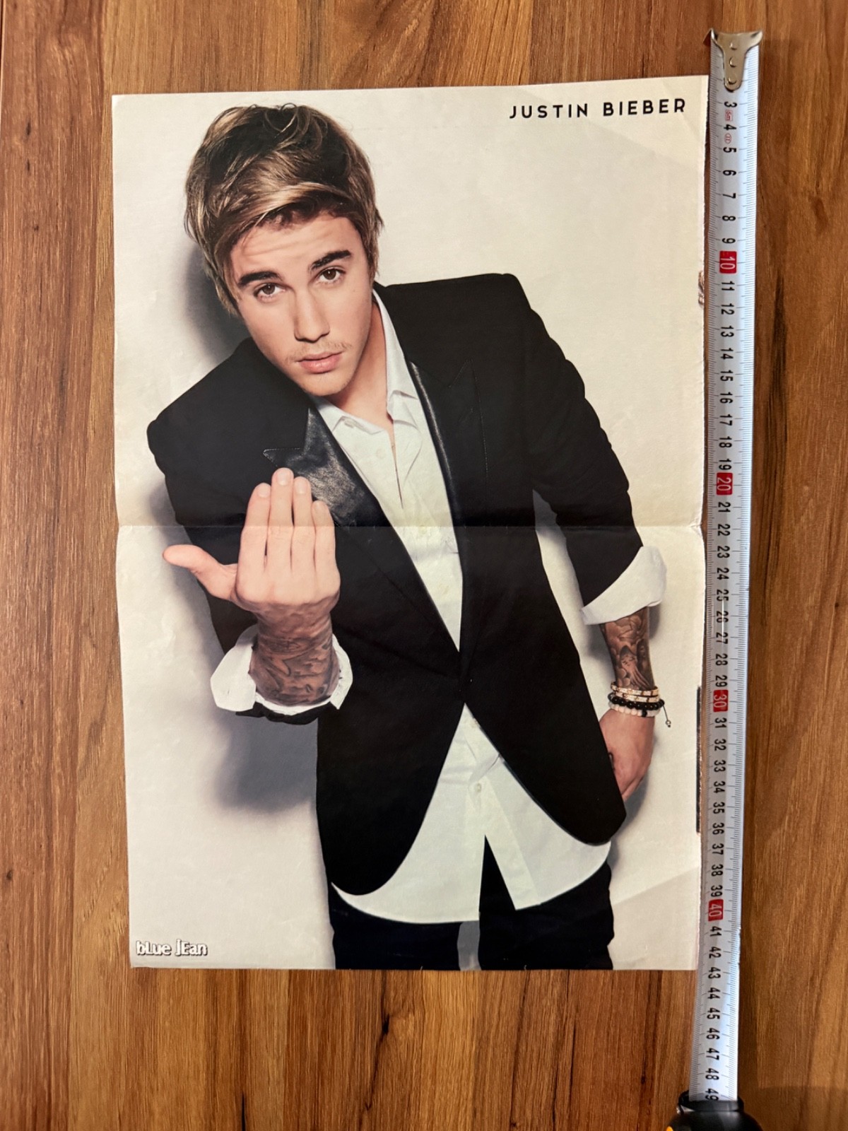 Justin Bieber POD Paradise Lost Double Sided Poster Rare Blue Jean Headbang