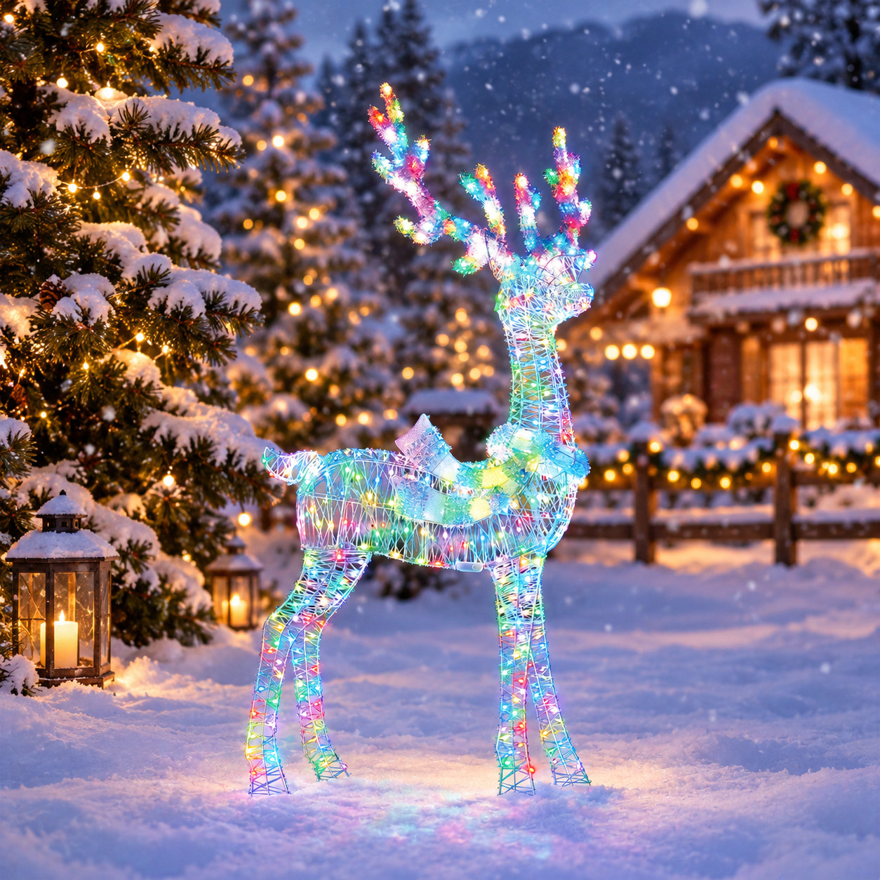 Member's Mark 6' Pre-Lit Color Changing Buck