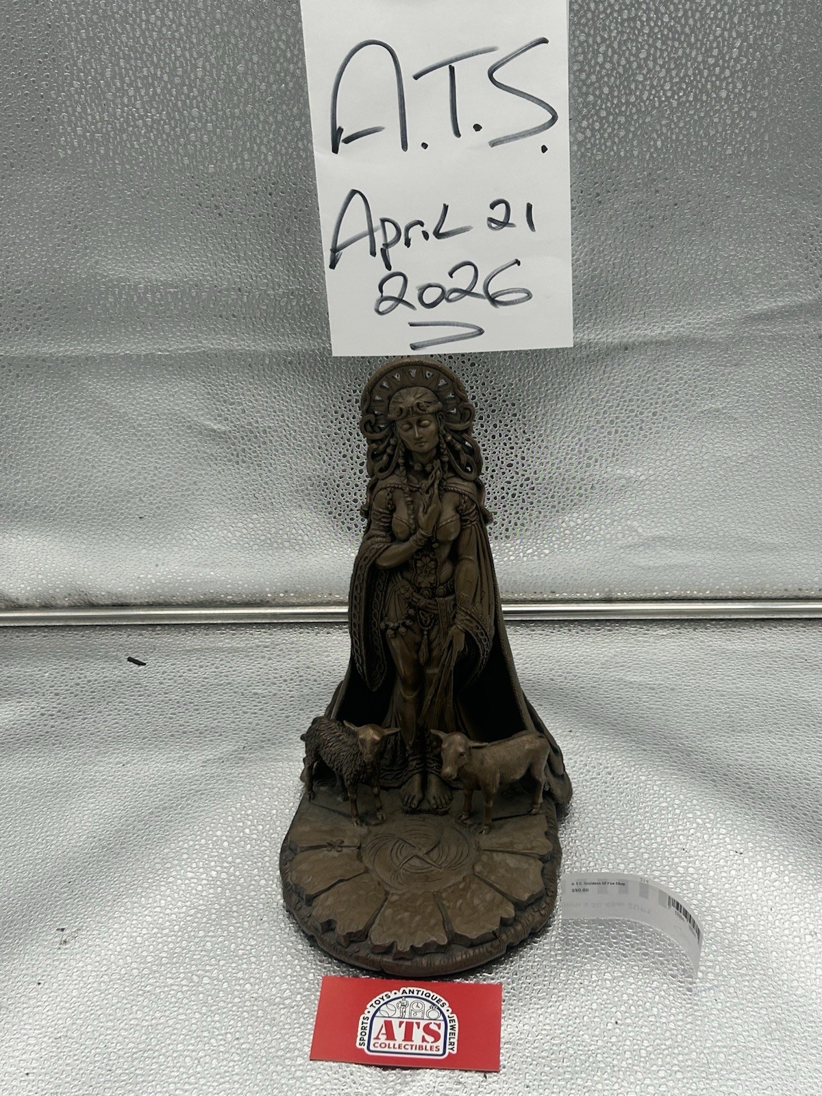 ****SALE Celtic Goddess of Fire Brigid Statue Patroness of Hope Poetry SALE*****