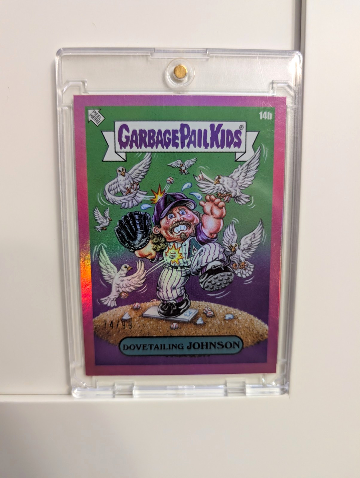 2023 Topps Garbage Pail Kids x MLB Randy Johnson Dovetailing Johnson 14b /99
