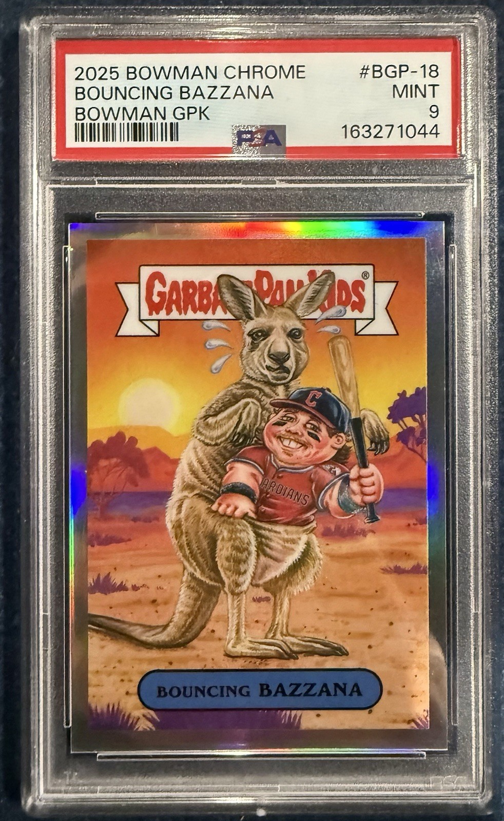 Topps 2025 Bowman Chrome Garbage Pail Kids Bouncing Bazzana BGP-18 PSA 9