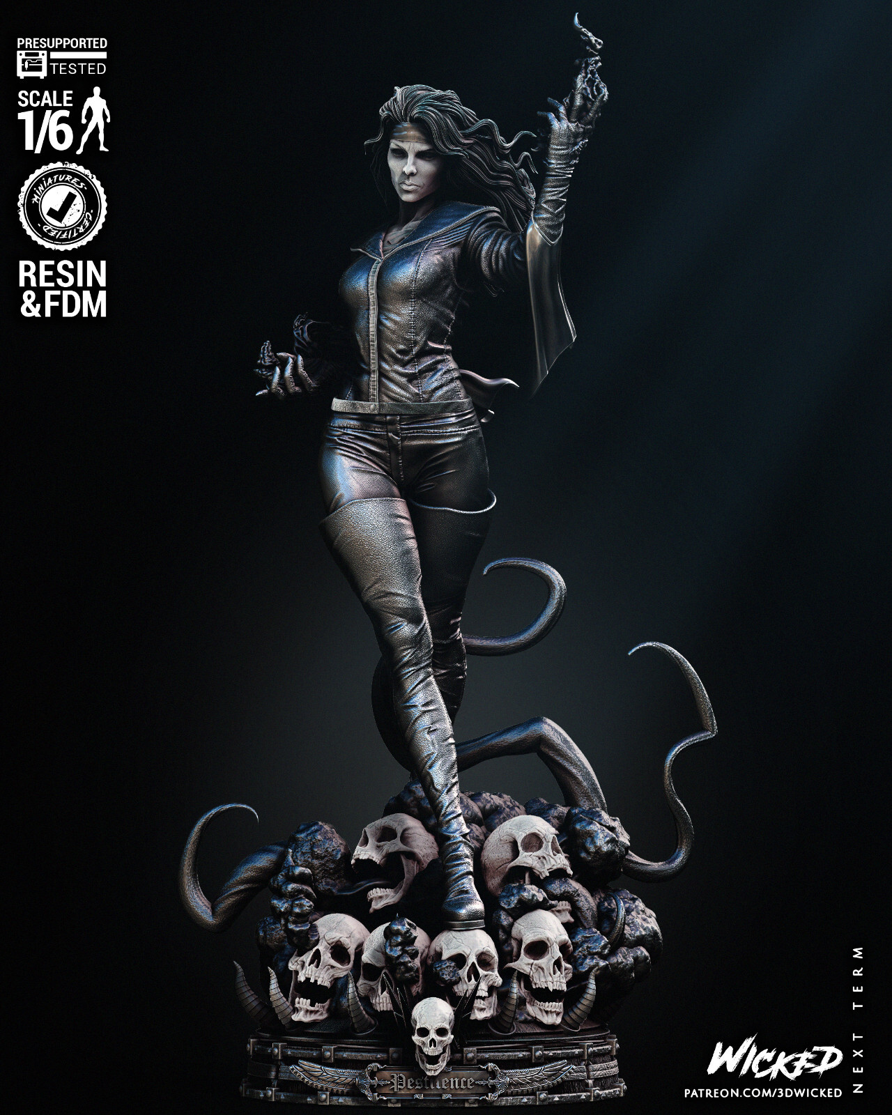 Pestilence Apocalypse minion Sculpture Statue Model Kit X-Men Unpainted/Unassemb