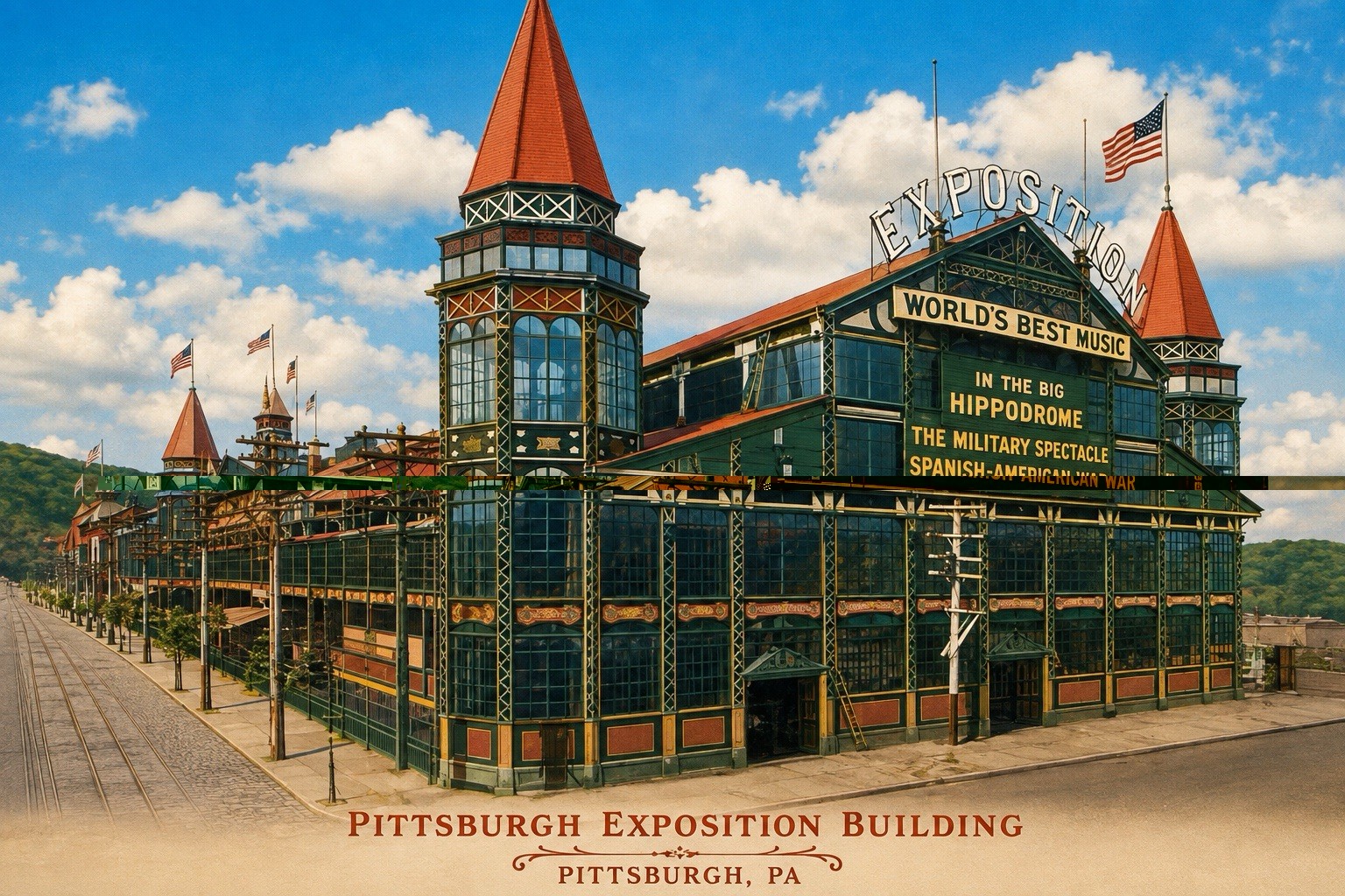 EXPOSITION PARK - Pittsburgh, Pennsylvania MODERN REPRINT Postcard E64