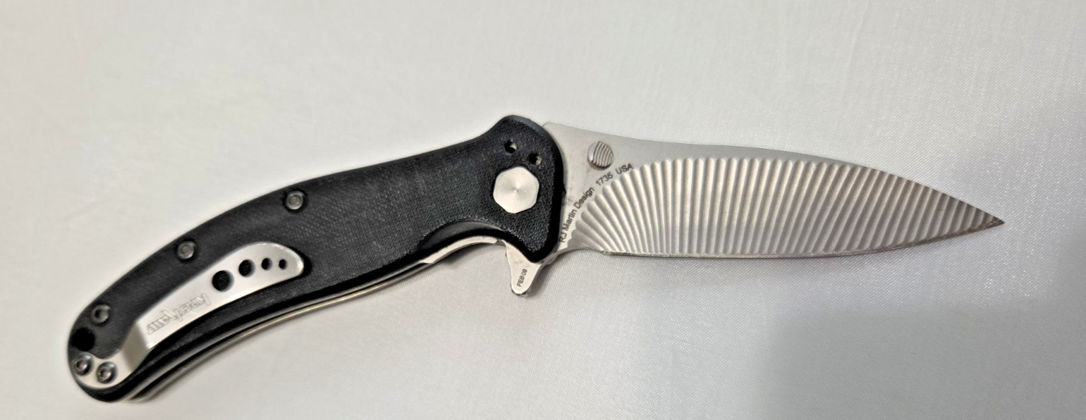 Kershaw Zing Knife 1735 RJ Martin 3D Machined Groove Scalloped Blade USA 