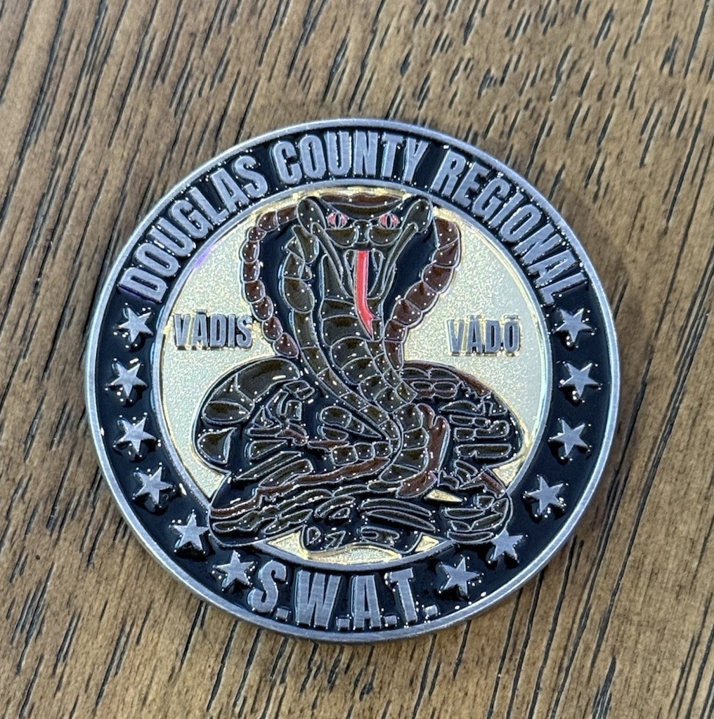 🚨 Douglas County Sheriff - S.W.A.T. - Colorado 🏔️ - Challenge Coin 🚔