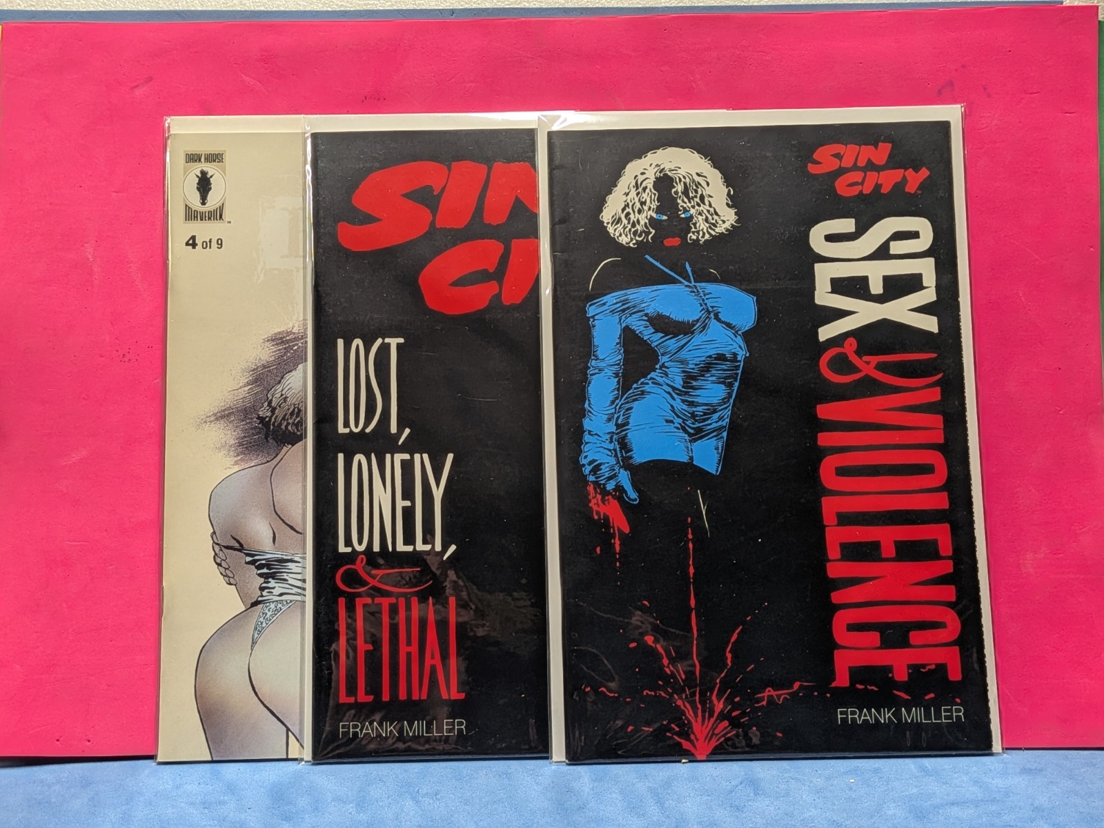 Sin City Sex and Violence #1 Frank Miller Comic Lot, Sin City VF Asst Lot