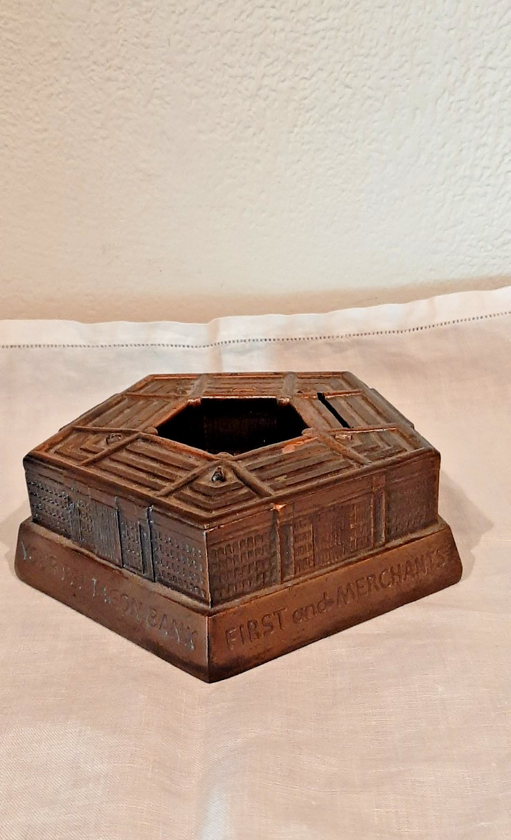 Your Pentagon First and Merchants National Bank, VA. Souvenir Building Coin Bank