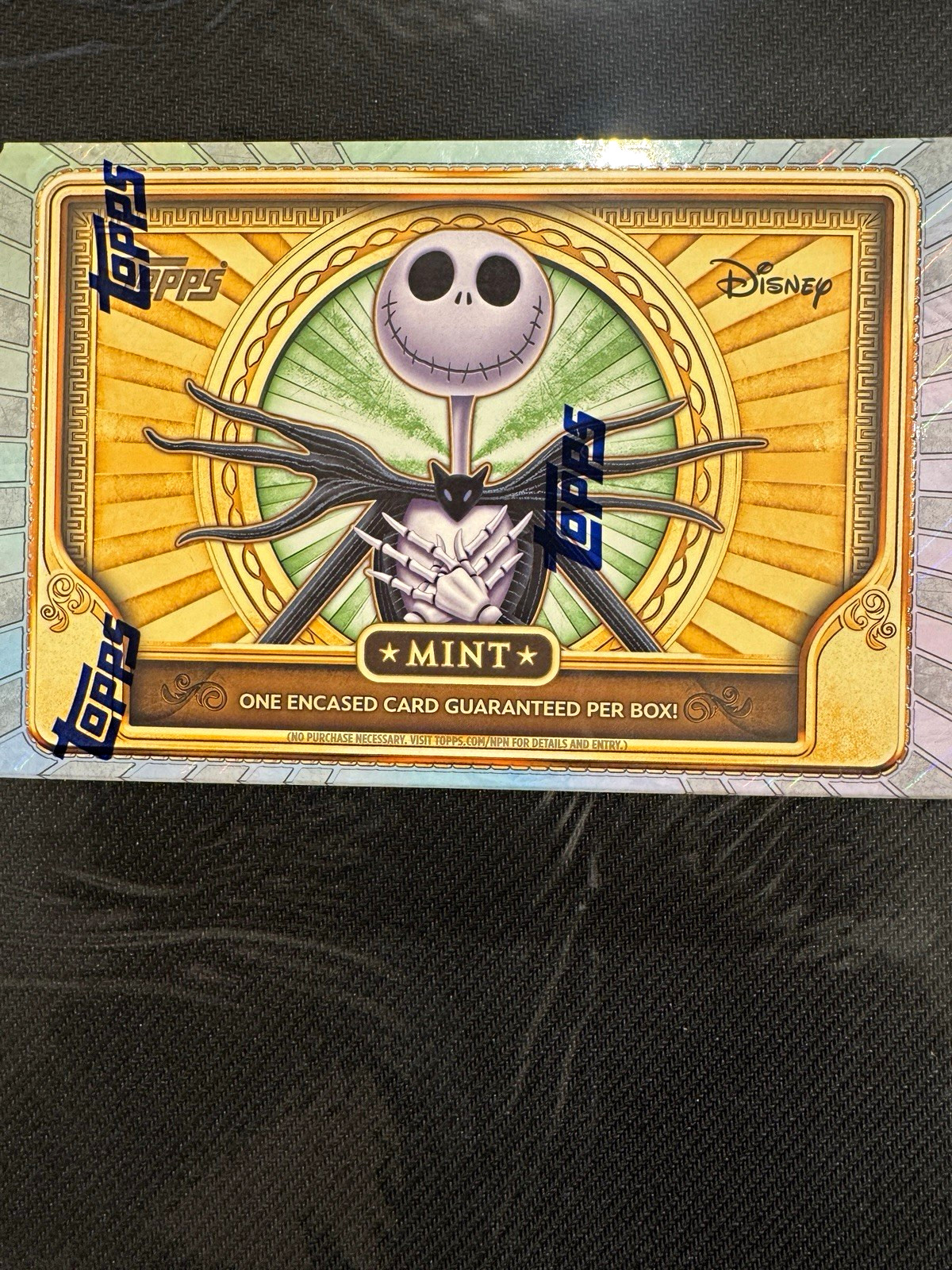 Topps 2024 Disney Nightmare Before Christmas Jack Skellington Box 1 Encased Card