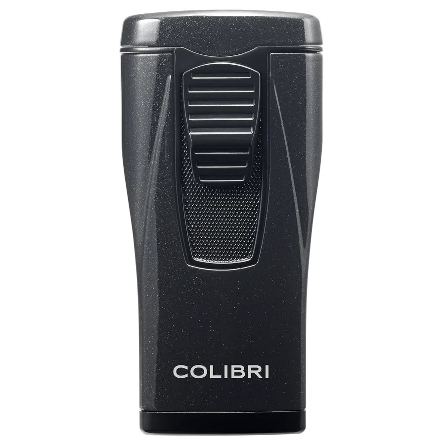 Colibri Cigar Lighter Monaco Triple Jet Lighter Metallic Black