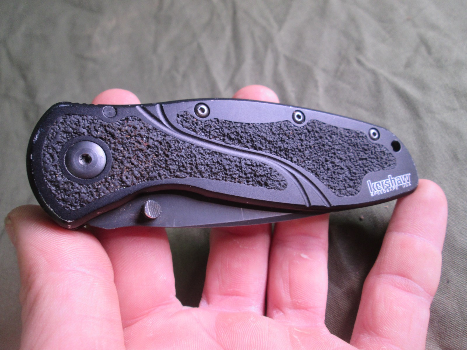 Kershaw 1670BLK Blur - Black-Out - Ken Onion - Made In USA - Assisted
