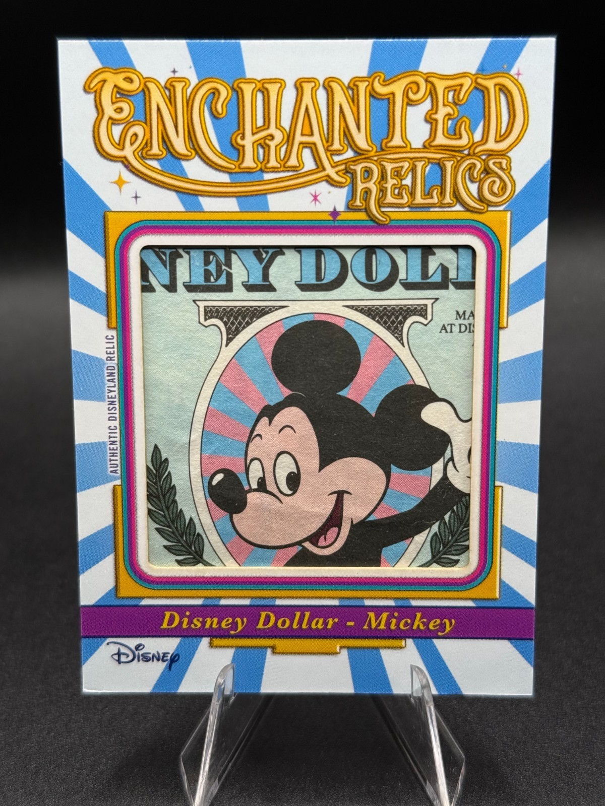 2025 Topps Disneyland 70th Anniversary #ER-DDM Relic Disney Dollar Mickey Mouse