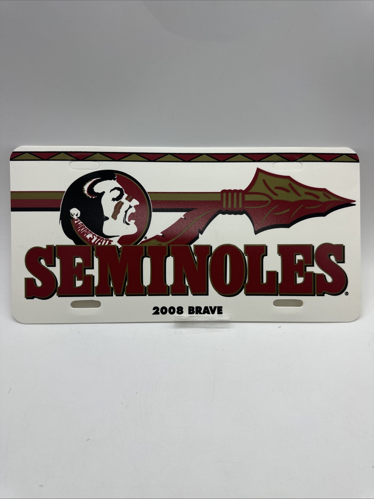 2008 Florida State Seminoles FSU Booster Tag License Plate