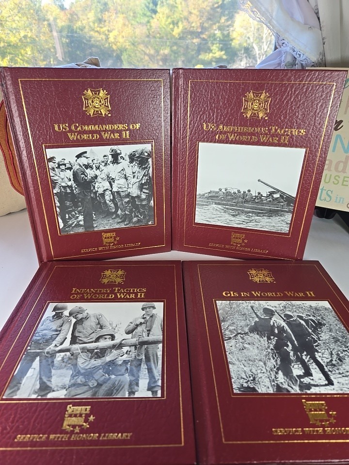 WW 11 Military History Book Lot 4 Service With Honor Infantry Amphibious Tactics