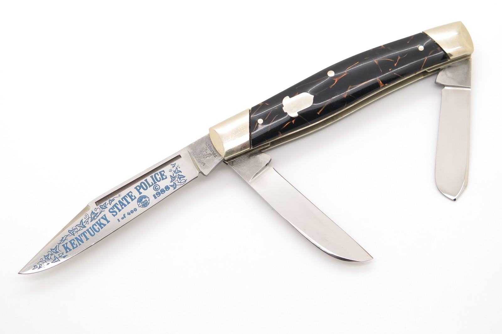 Vtg Police Prototype Fight'n Rooster Frank Buster Germany Folding Stockman Knife Vtg Police Prototype Fight'n Rooster Frank Buster Germany Folding Stockman Knife