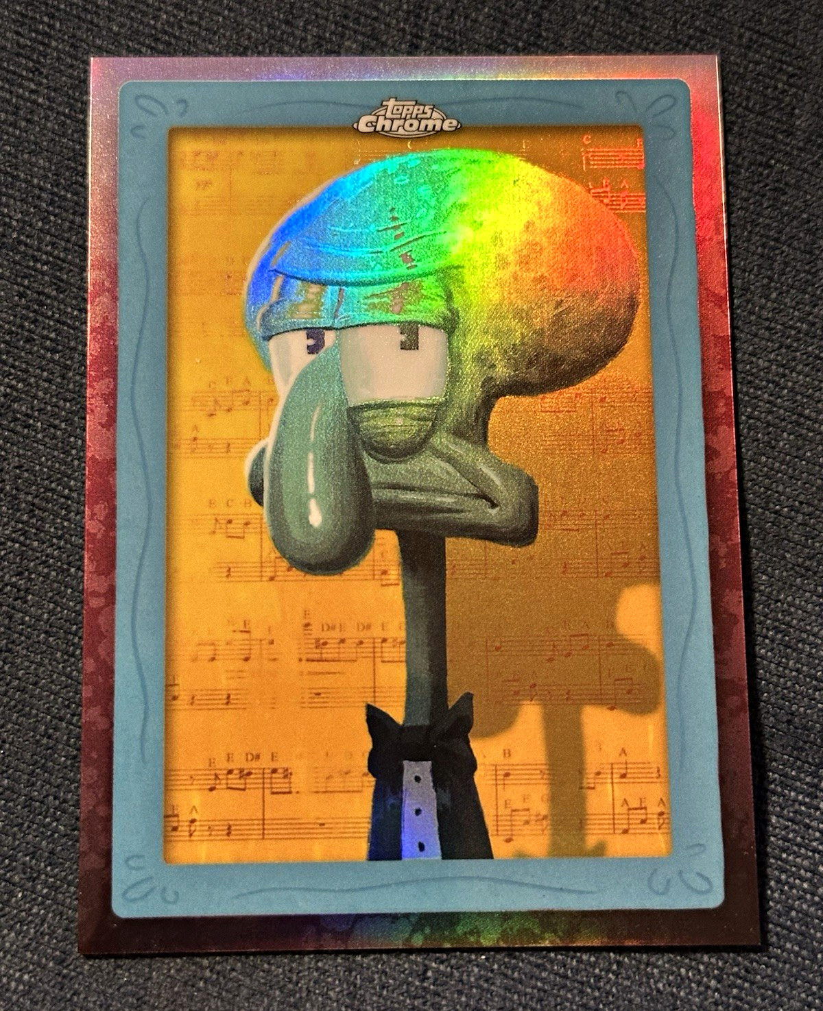 Topps 2025 Topps Chrome SpongeBob 25 SG-5 Squidward's Gallery Insert