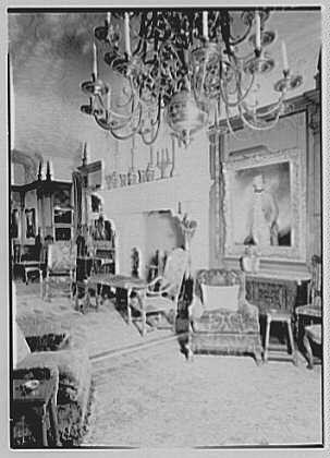 Photo:Wakehurst Newport Rhode Island Mrs J.L. Van Alen Interior 1900s