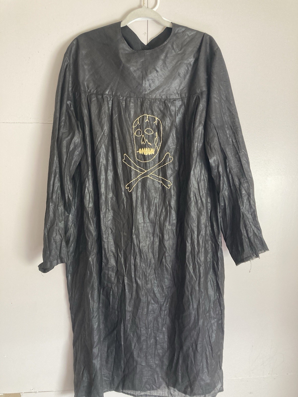 Antique Rare Odd Fellows Ceremonial Robe with Skull and Crossbones *READ*
