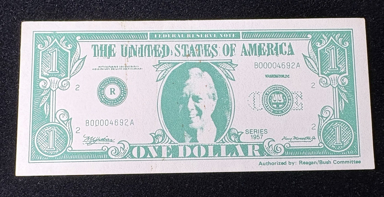 Vintage Jimmy Carter Dollar - Regan/Bush Campaign Committee - Inflation Campaign